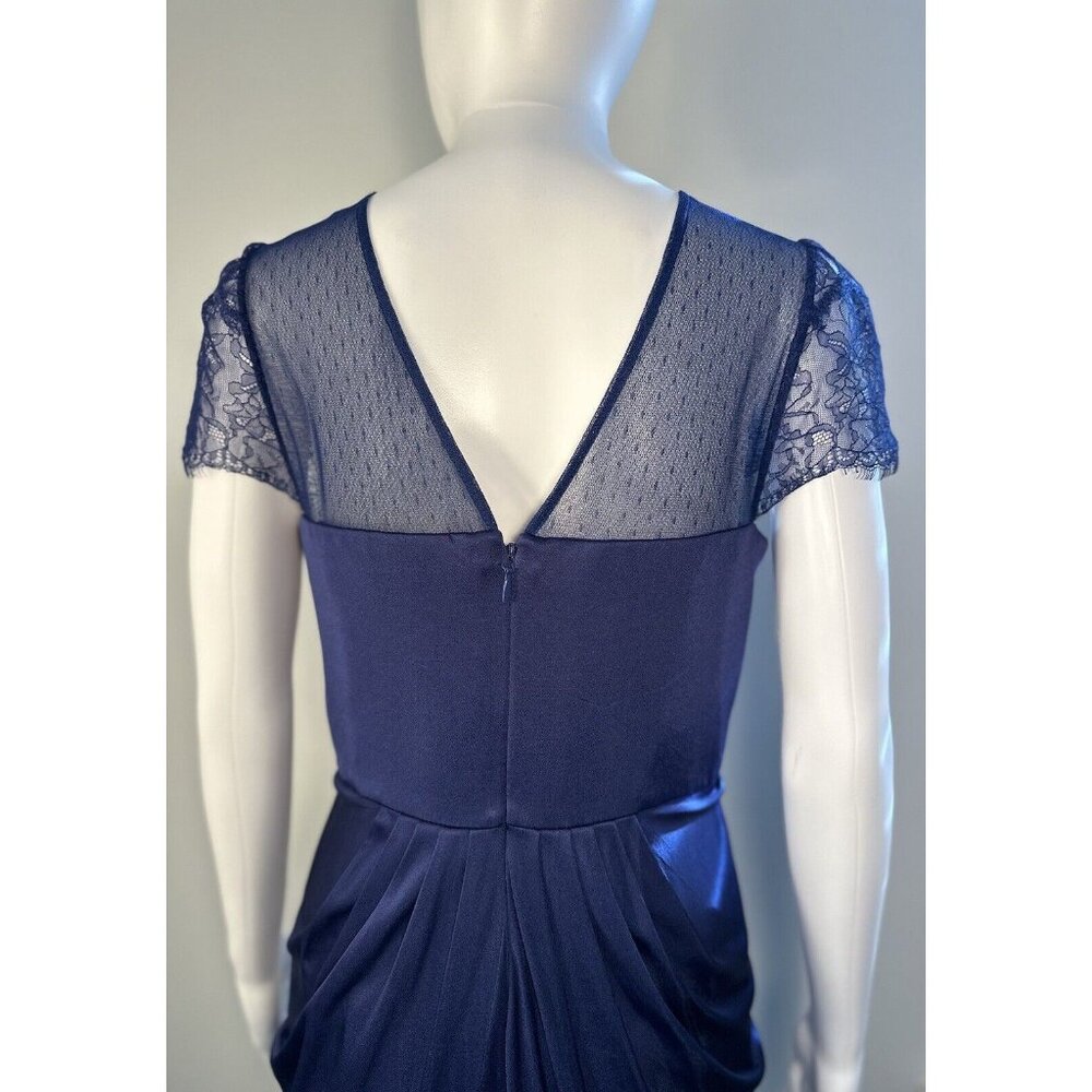 BCBG MAXAZRIA ORIENT BLUE MERCEDES COCKTAIL DRESS, WEDDING, X-MASS PARTY, FUN-M - Picture 10 of 16